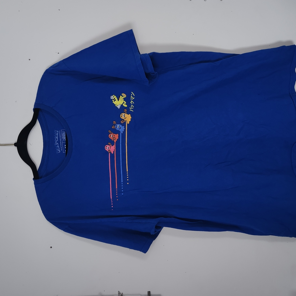 Blue Pacman Graphic T-Shirt